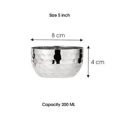 APPLE HAMMERED BOWL